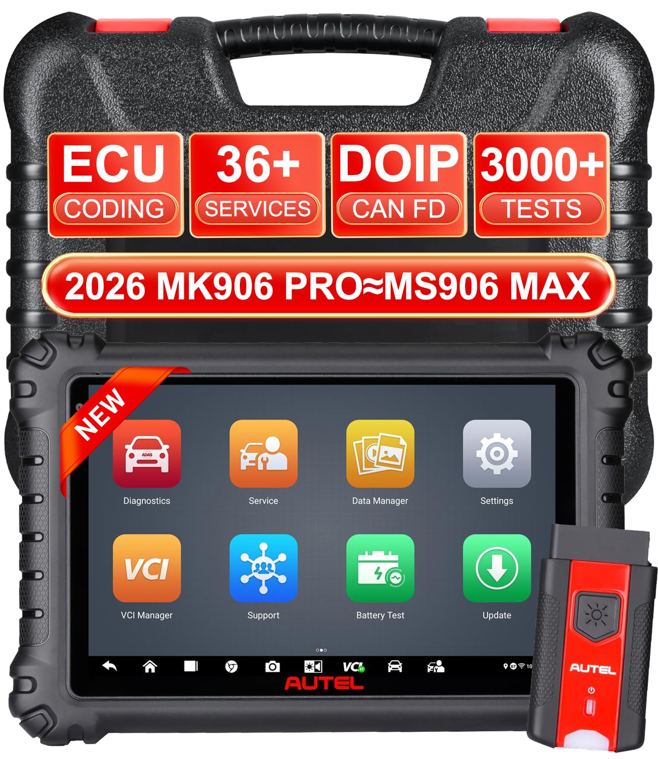 Amazon.co.jp: Autel MaxiCOM MK906Pro OBD2スキャナー MS906BT