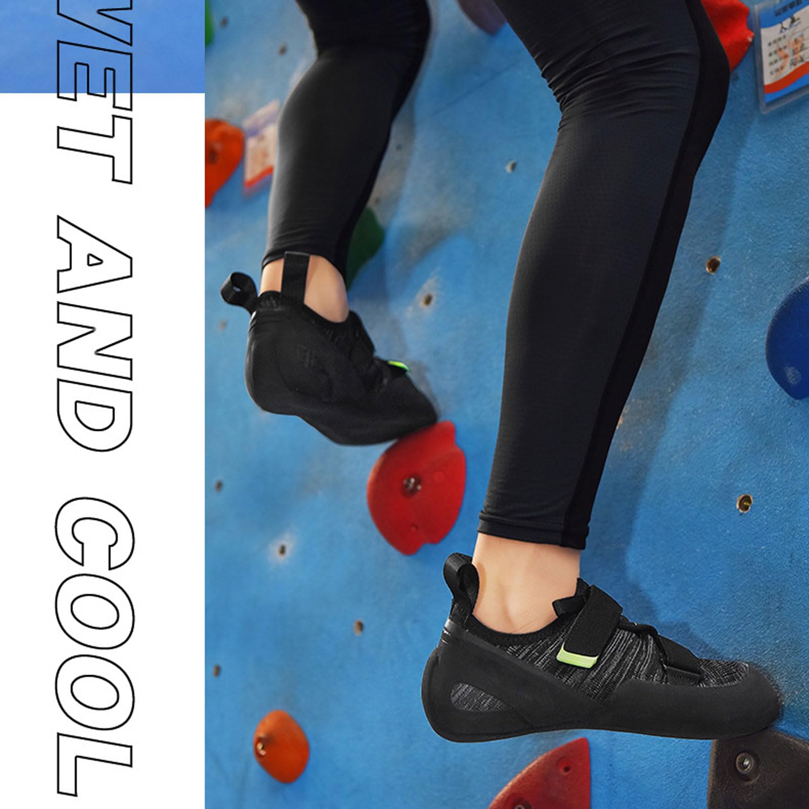 Scarpette da Arrampicata per Ragazzi,Scarpe da Arrampicata Unisex,Traspirante Antiscivolo Scarpette da Arrampicata compatte Facile da Indossare e da togliere per Principianti Giovani
