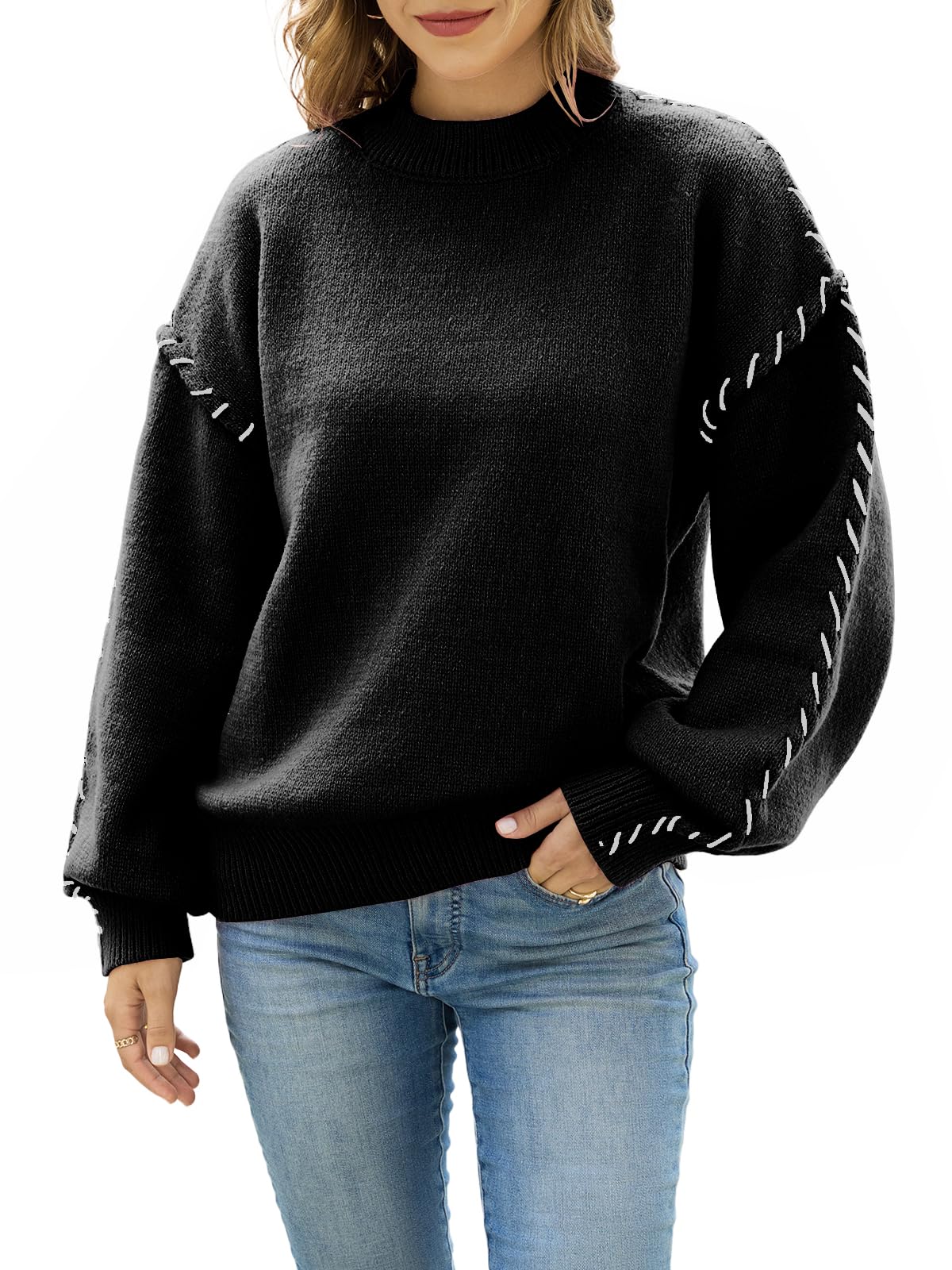 Oversized Sweaters for Women Cozy Winter Warm Christmas Santa Sweater Dressy Womens Plus Size 2025 Trendy
