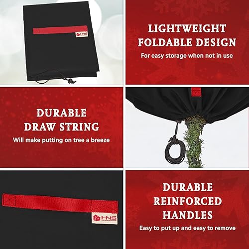 Miniatura 6 de Bolsa de almacenamiento vertical para árbol de Navidad, para árboles topiarios de hasta 3 pies de alto, fundas para árboles de Navidad y árboles
