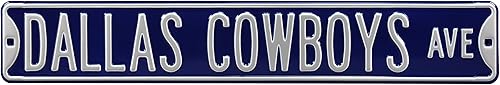 NFL Dallas Cowboys Ave, decoración de pared de metal, grande, resistente de acero, decoración de pared de fútbol para decoración de dormitorio,