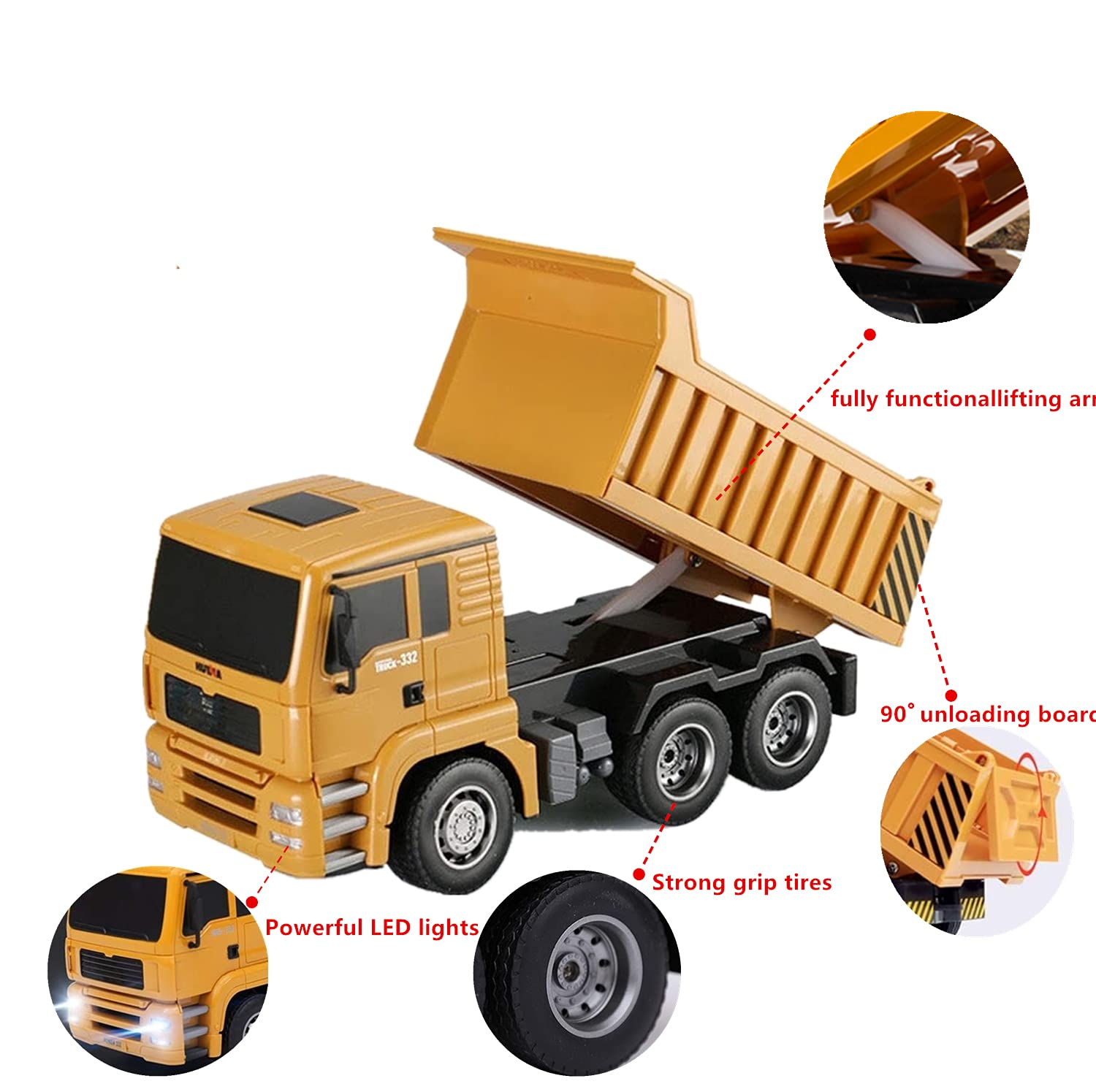 Buy KKNY Remote Control Truck, 6 Channel 2.4Ghz RC Dump Truck