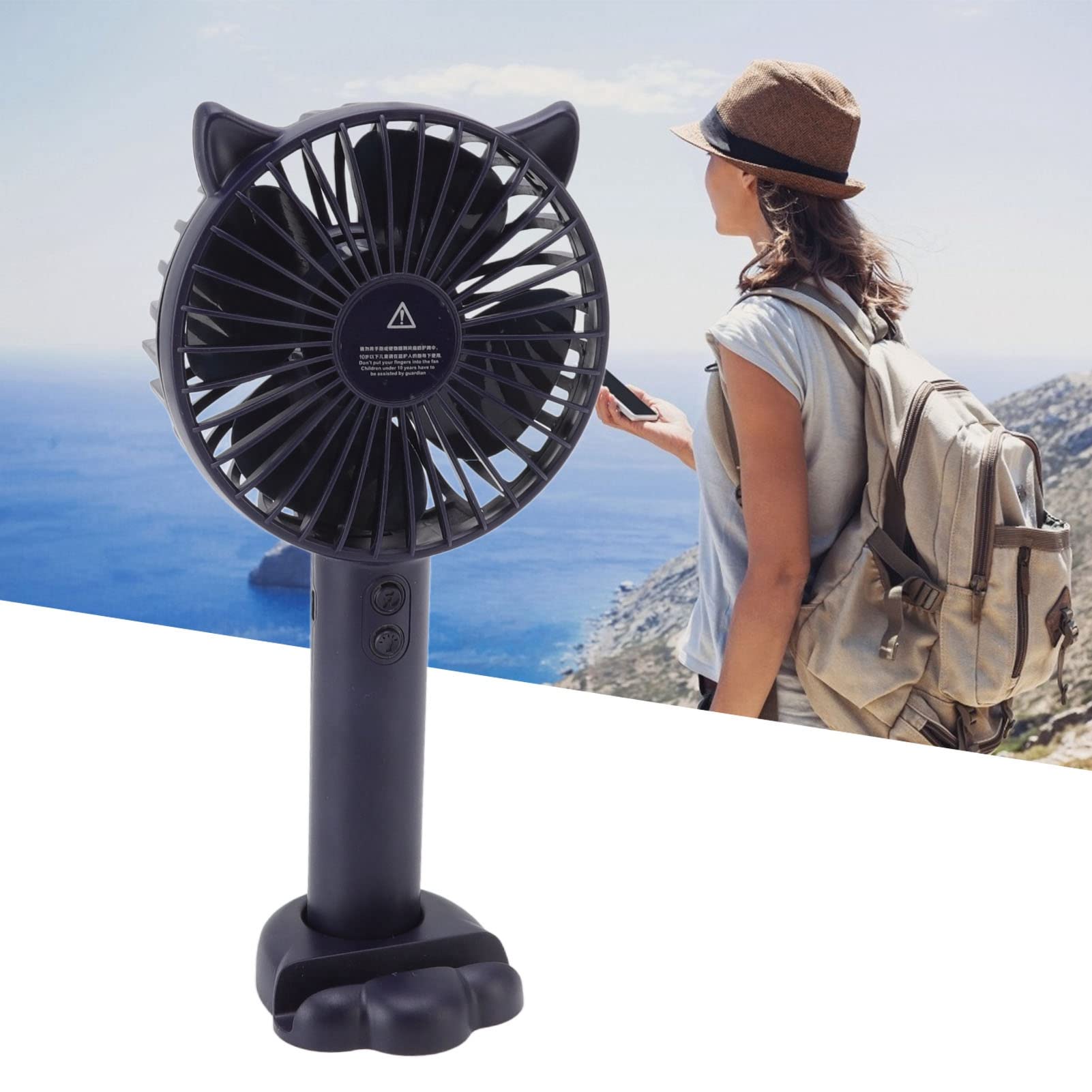 Mini Ventilateur électrique Portable Silencieux Sans Pales - 3 Vitesses - Design ABS Léger Et Mains Libres - Idéal Pour Une Utilisation Sur Une Chemise, Une Taille Et Un Cou - Blanc A