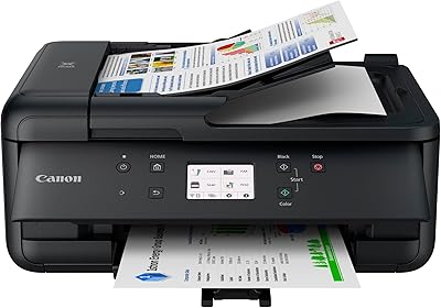Canon PIXMA TR7650 Multifunktionsdrucker DIN A4 - Farbtintenstrahldrucker schwarz 4 in 1 (Scanner, Kopierer, kabelloser Drucker, Fax, Cloud Link, ADF, WLAN, LCD, 4800 x 1200 DPI, AirPrint & Mopria)