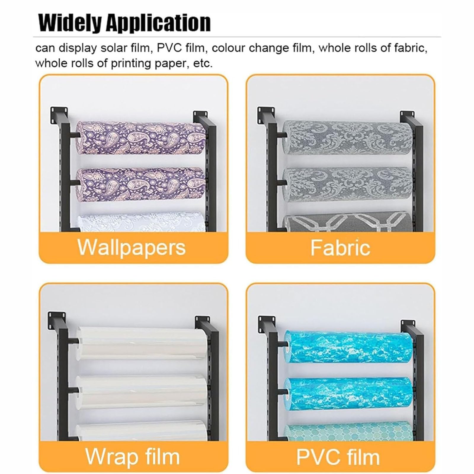 Expositor Multiusos Para Rollos De Tela, Soporte Para Vinilos Que Cambian De Color Para Coches Comerciales, Expositor De Películas Solares Para Ventanas,Canhang12rolls