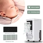 Uhome 30 Pint Dehumidifier - 1500 Sq Ft Dehumidifiers for Basement with Activated Carbon Filter, Humidity Sensor, Auto Shut Off, Continuous Drainage Hose - Ideal Dehumidifiers for Home White