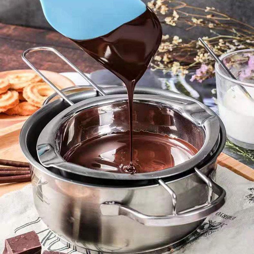 Double Chaudière Inox 600ml - Pour Chocolat, Cire Et Confiserie