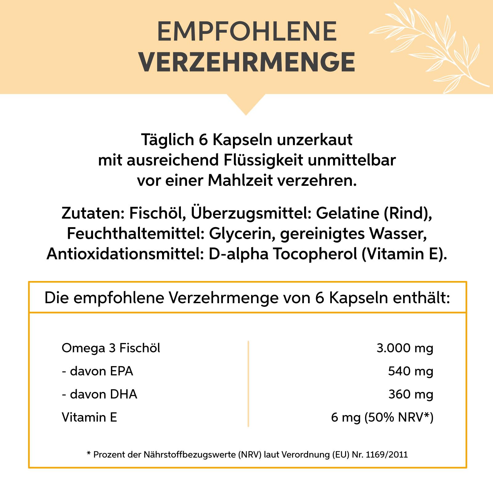 Omega 3 Kapseln 1000 Stück | Kleine 500mg Kapseln, leicht zu schlucken | Fischöl hochdosiert 3000mg Tagesdosis mit 18% EPA & 12% DHA