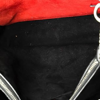 Pre-Loved Rockstud Spike Chain Tote Quilted Leather Large, Black