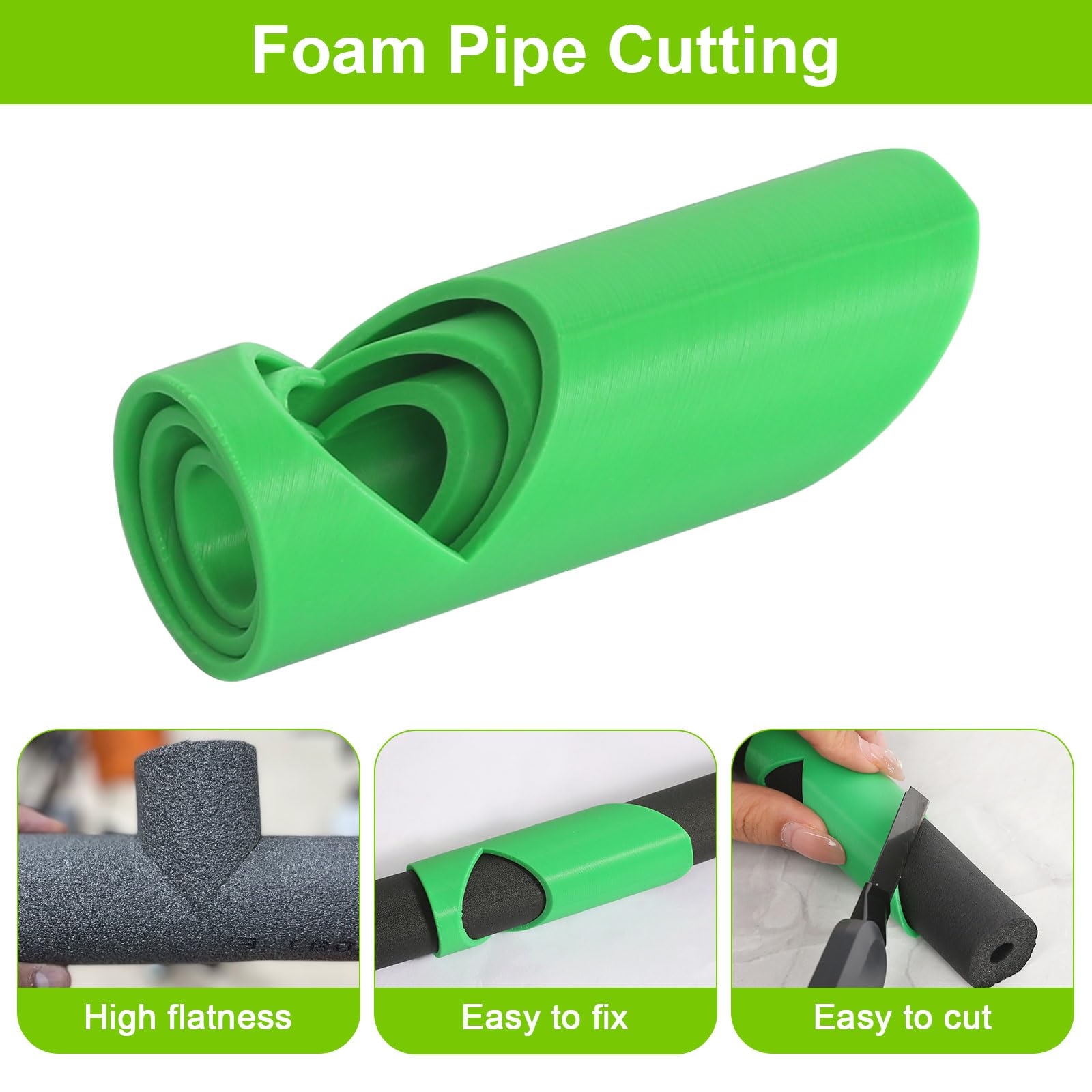Produktbild von FmtwPhn Rohrisolierung-Schneidlehre – Für 13mm, 15mm, 22mm Rohre, Zum Markieren Und Schneiden Von Isoliermaterial (1 Set)