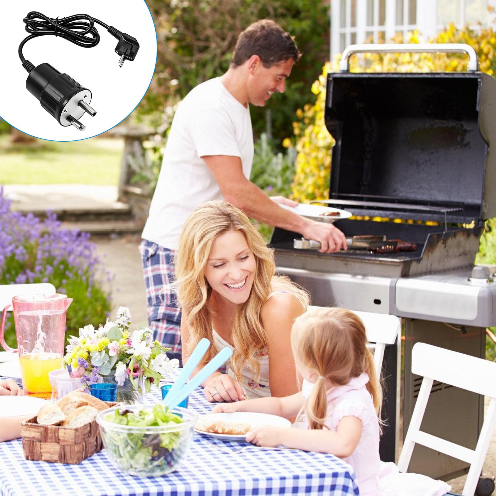 Moteur de barbecue, moteur électrique CC 220-240 V, pour rôtisserie, rôtissoire, broche, tournebroche, moteur rotatif pour rôtissoire, rôtissoire, chachlyk