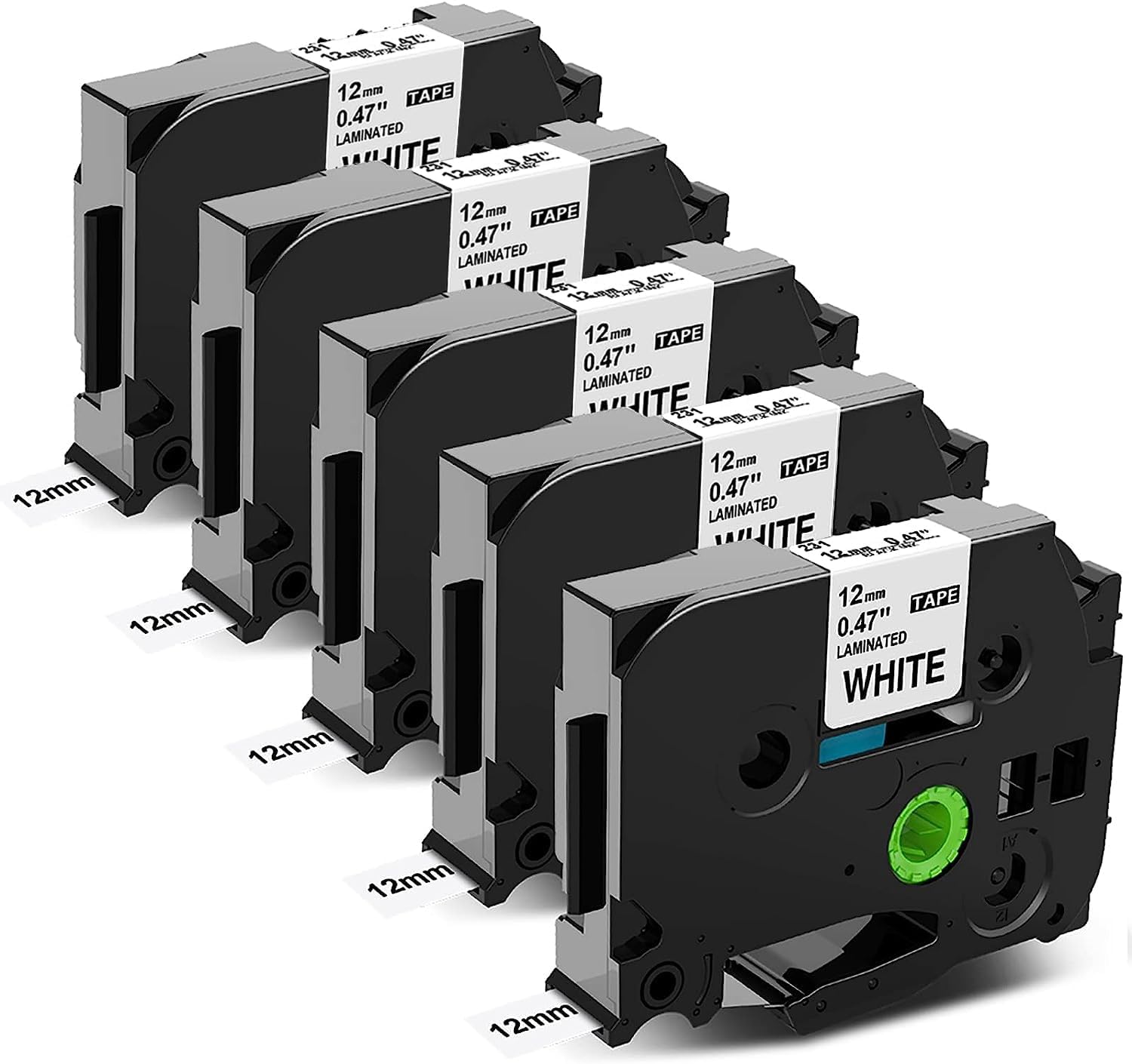 Compatible Brother Label Maker Tape 12mm Tze231 TZe231 TZe TZ Tape Use