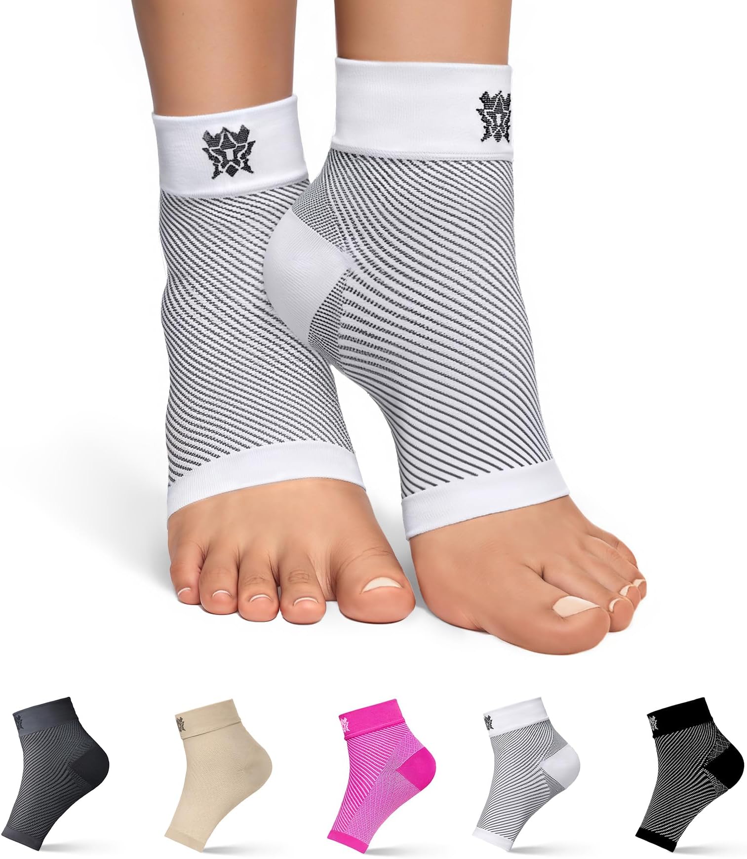 Bitly Plantar Fasciitis Sock - Ankle Support Socks - Compression Sleeve for Men & Women - Foot Support Brace to Relieve Pain, Improve Circulation & Heal - Pair