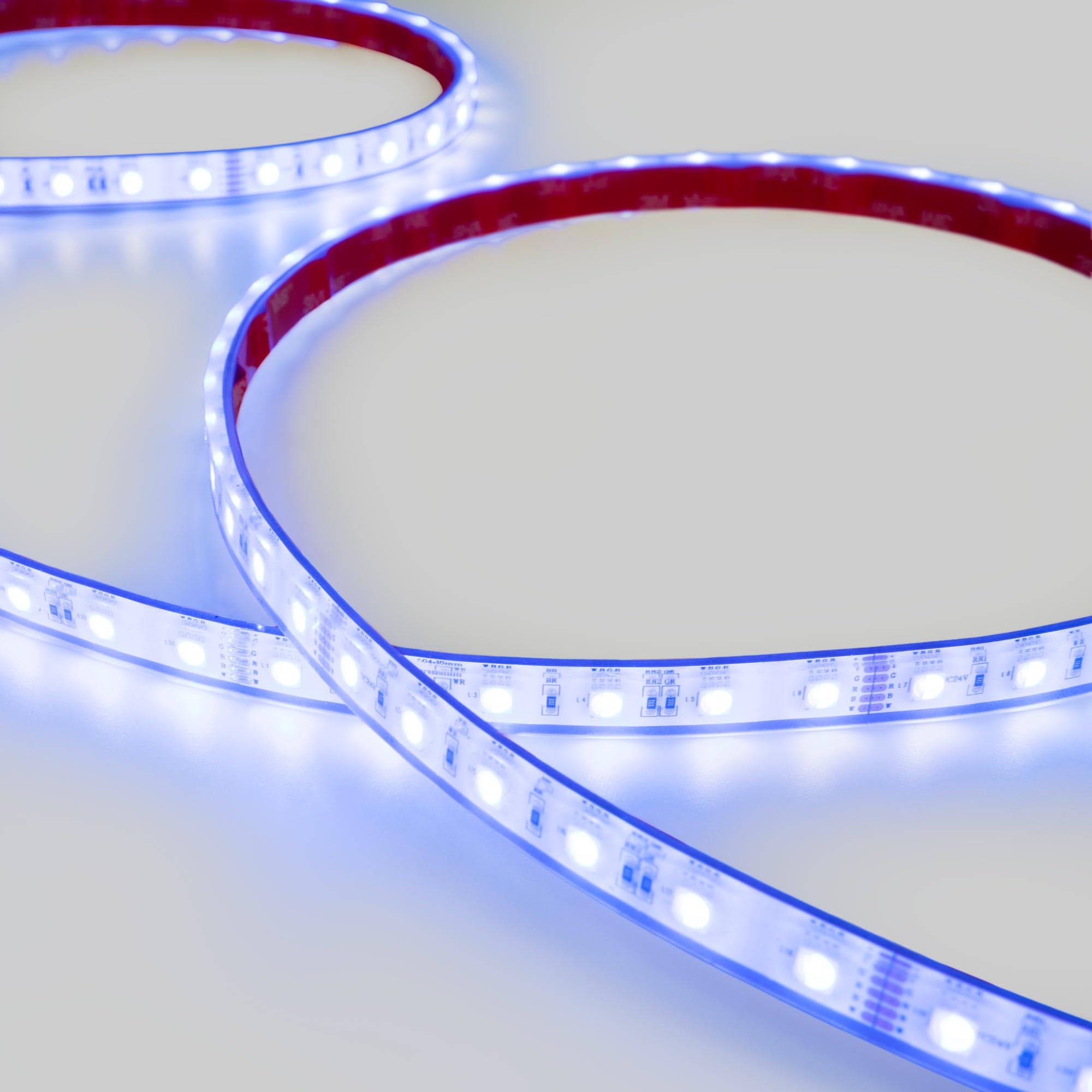 LED-Streifen, 24 V DC, wasserdicht, RGBW, 14,4 W/m, 12 mm, IP68-10 Meter, 60 l/m
