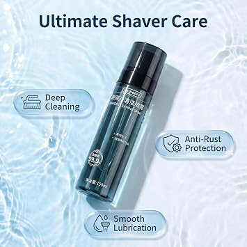 Razor Cleaning Liquid Compatible With Hitachi All Series Electric Shavers, Deep Cleaning, Removes Odors, (3.38 Fl Oz) 150ml(1 pcs)