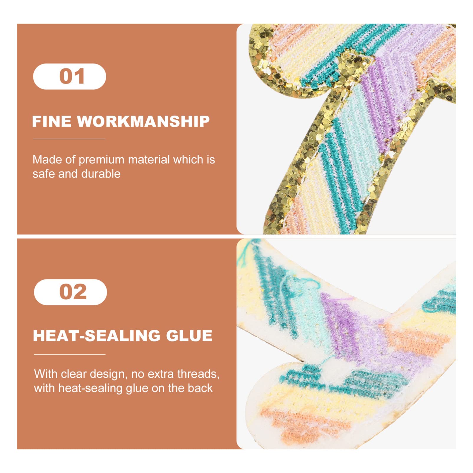 Housoutil 4 Set Toppe Termoadesive Alfabeto Da Patches Decorativi Per Riparazione Abbigliamento E Fai Da Te Per Vestiti E Accessori 26 Pezzi*4