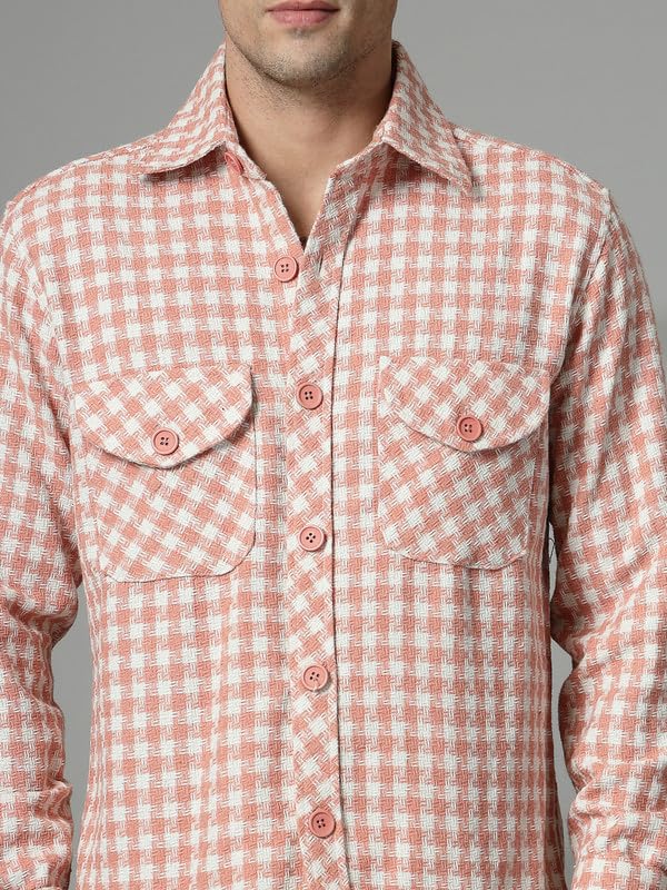 Image of CHKOKKO Men's Polyester Regular Jacket