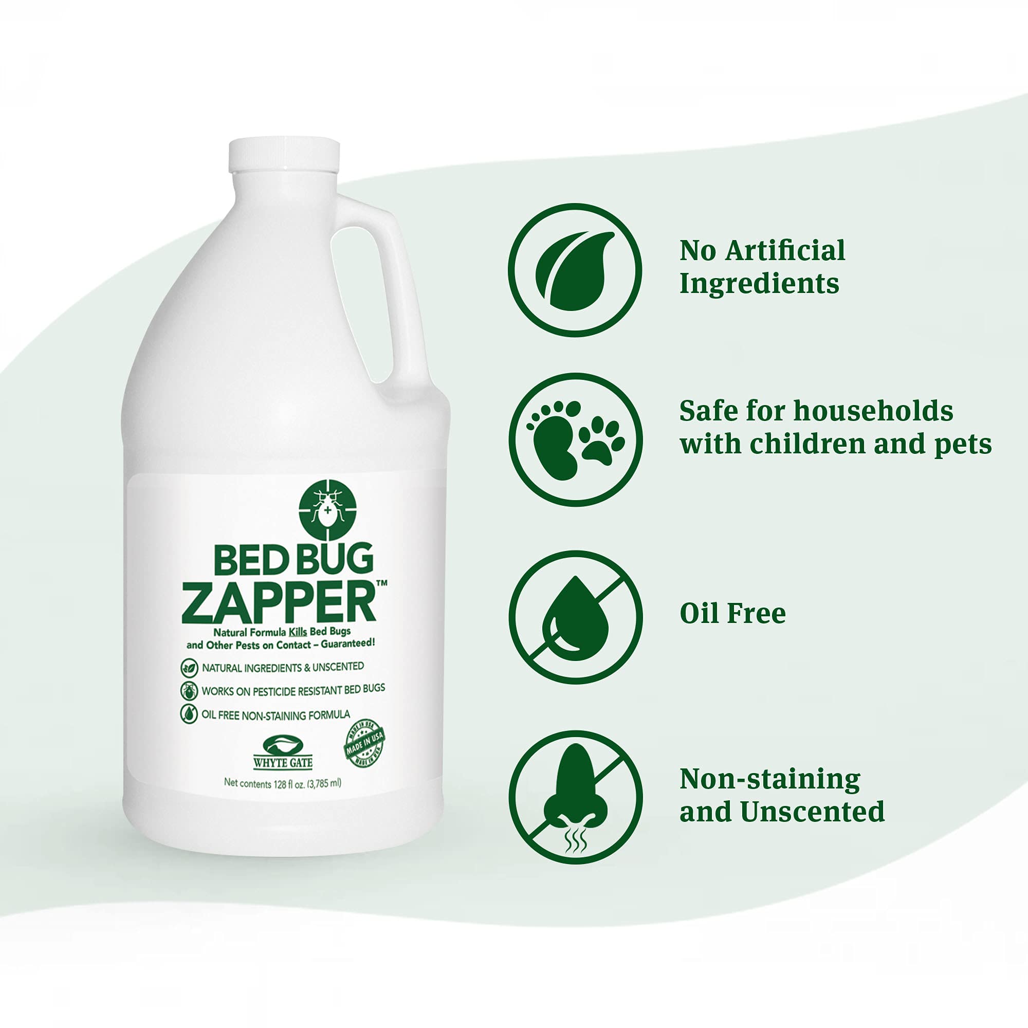 Buy Bed Bug & Dust Mite Killer Spray, Natural & Non Toxic Bed Bug Zapper for Home, Child & Pet