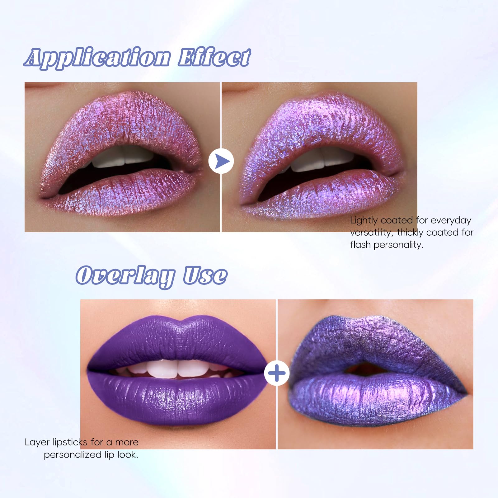 Amazon.com : HOSAILY Purple Glitter Lip Gloss Liquid Lipstick