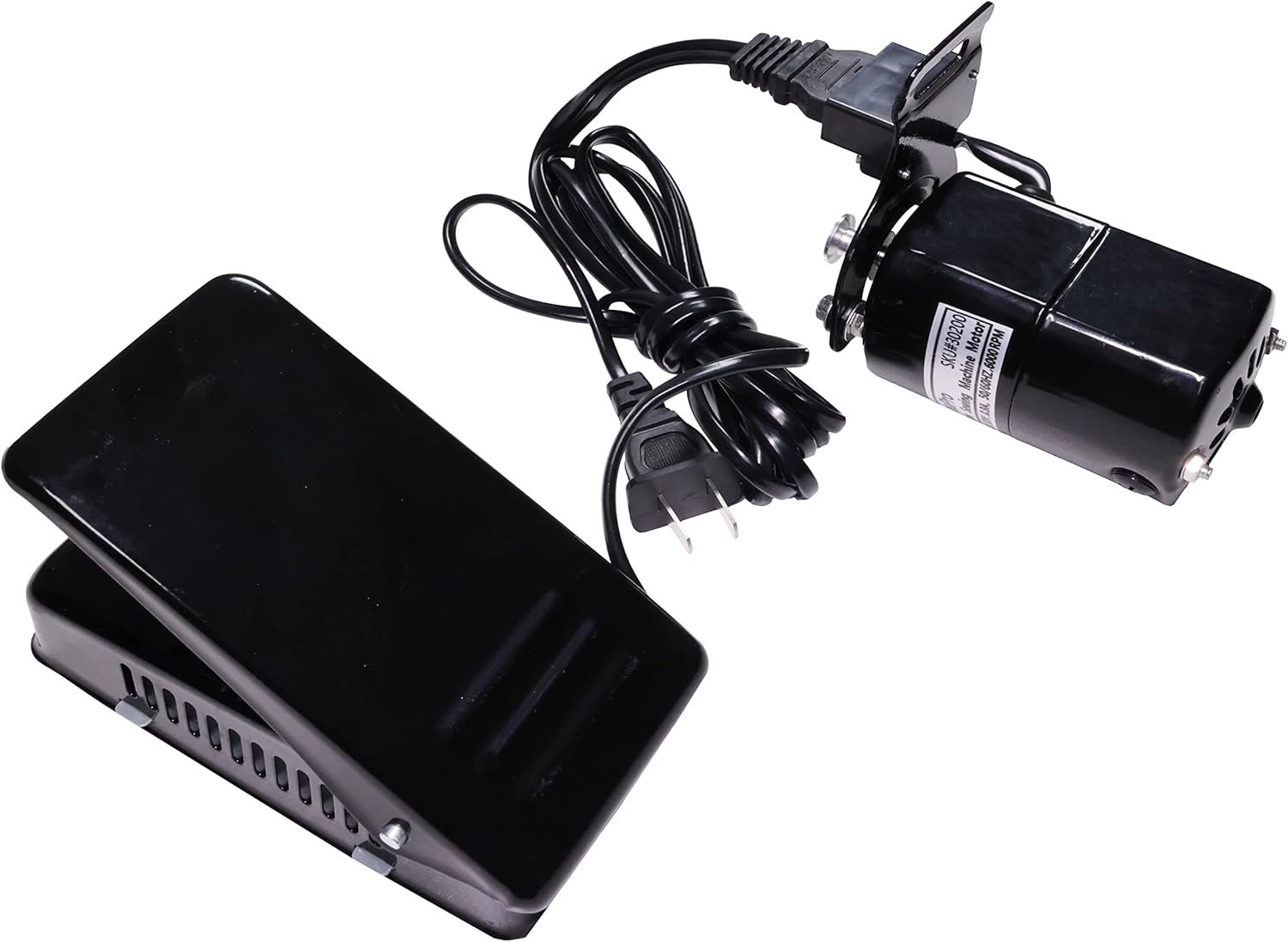 HimaPro Home Sewing Machine Motor(Black) with Foot Pedal, Motor Belt, Bracket, Bolts, and Carbon Brush