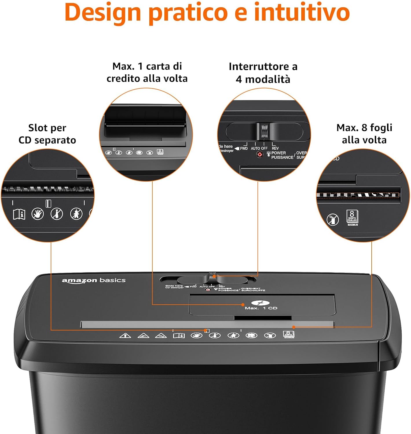 Shredder Design Features