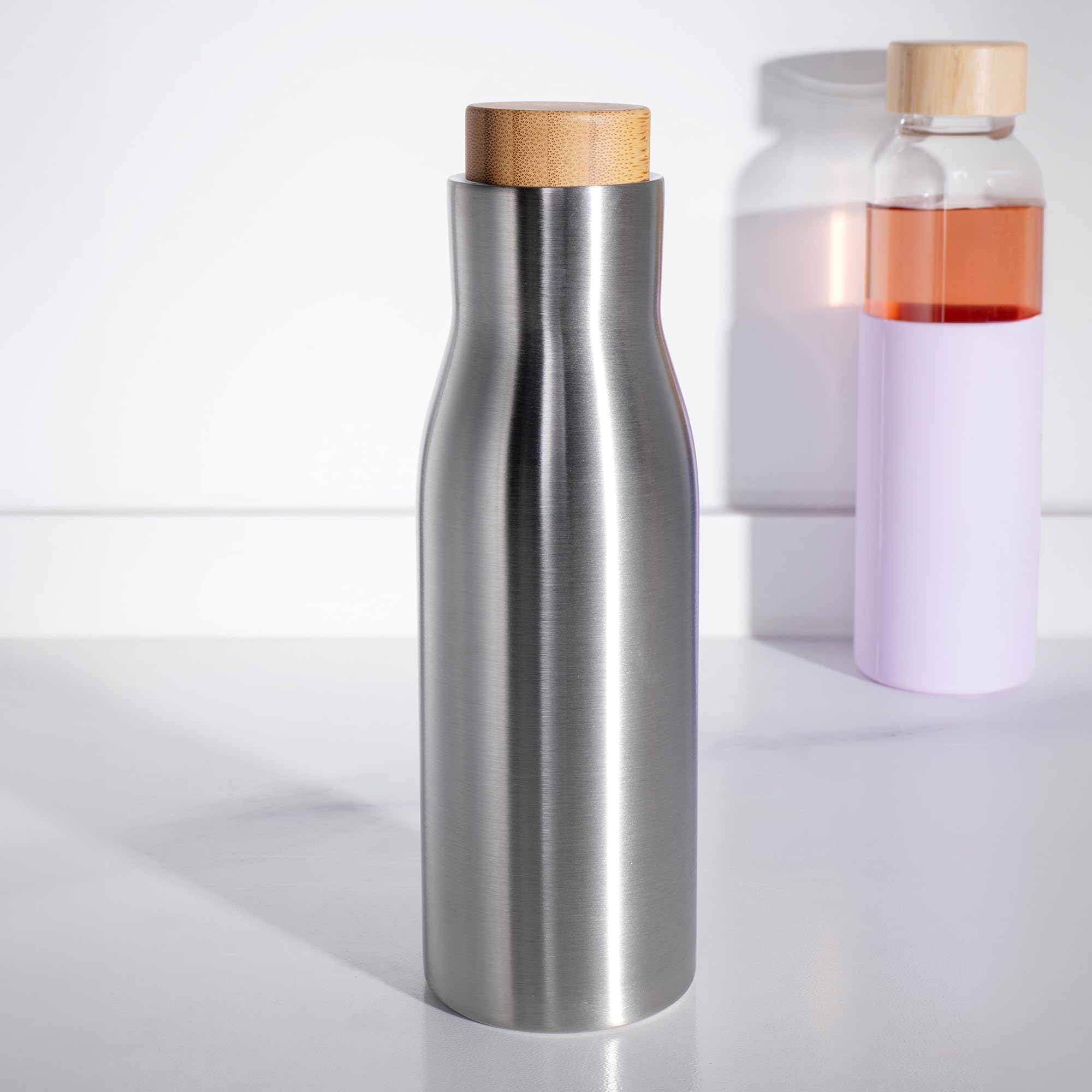 USHA SHRIRAM Insulated Stainless Steel Water Bottle | Water Bottle for Home, Office & Kids | Hot for 18 Hours, Cold for 24 Hours | Rust-Free & Leak-Proof (500ml, Pack of 1) (B0C9MC64HM) Amazon Price History, Amazon Price Tracker