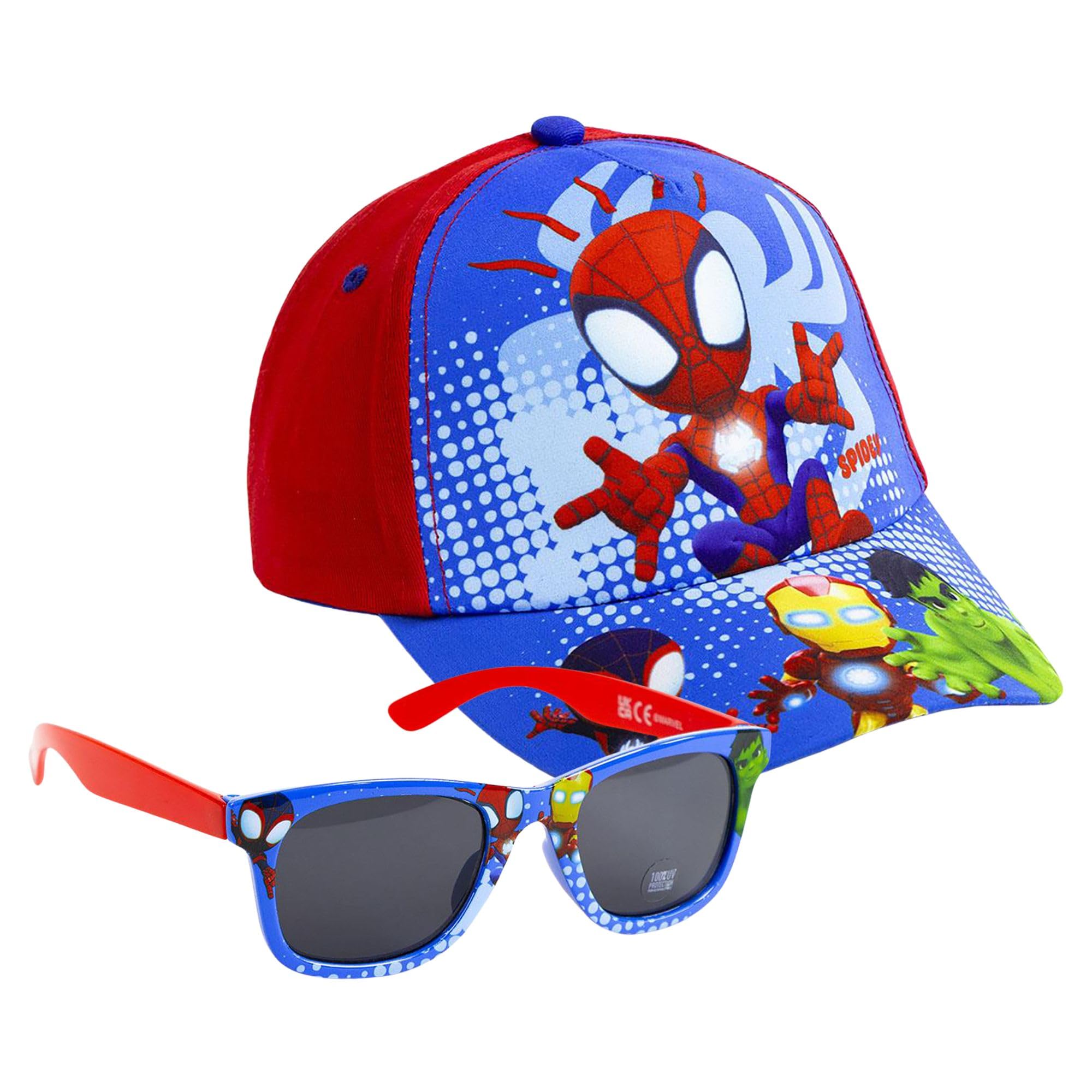 CERDÁ LIFE'S LITTLE MOMENTS Unisex Kids’ Spidey Sun Set for Boys and Girls – Glasses and Cap, One Size”