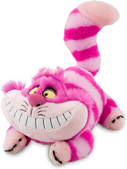 Disney Store Official Cheshire Cat Medium Soft Toy, Alice In Wonderland, 18cm/7, Iconic Cuddly Toy Character, Has Embroidered Details and Classic Grin, Felt Claws, Suitable For Ages 12 months+