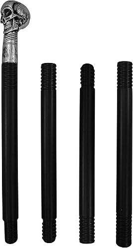 Miniatura 2 de Accesorio de disfraz de bastón de calavera de plástico para disfraz de Bastón de Bruja y Doctor