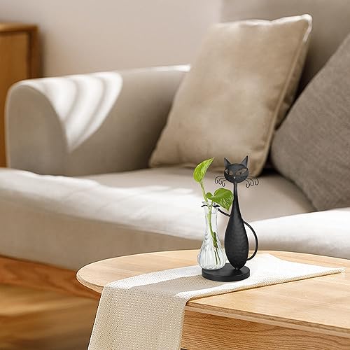 Miniatura 5 de Jardinera de cristal de escritorio de metal para gatos, terrario creativo para plantas, estación de propagación para plantas hidropónicas para el