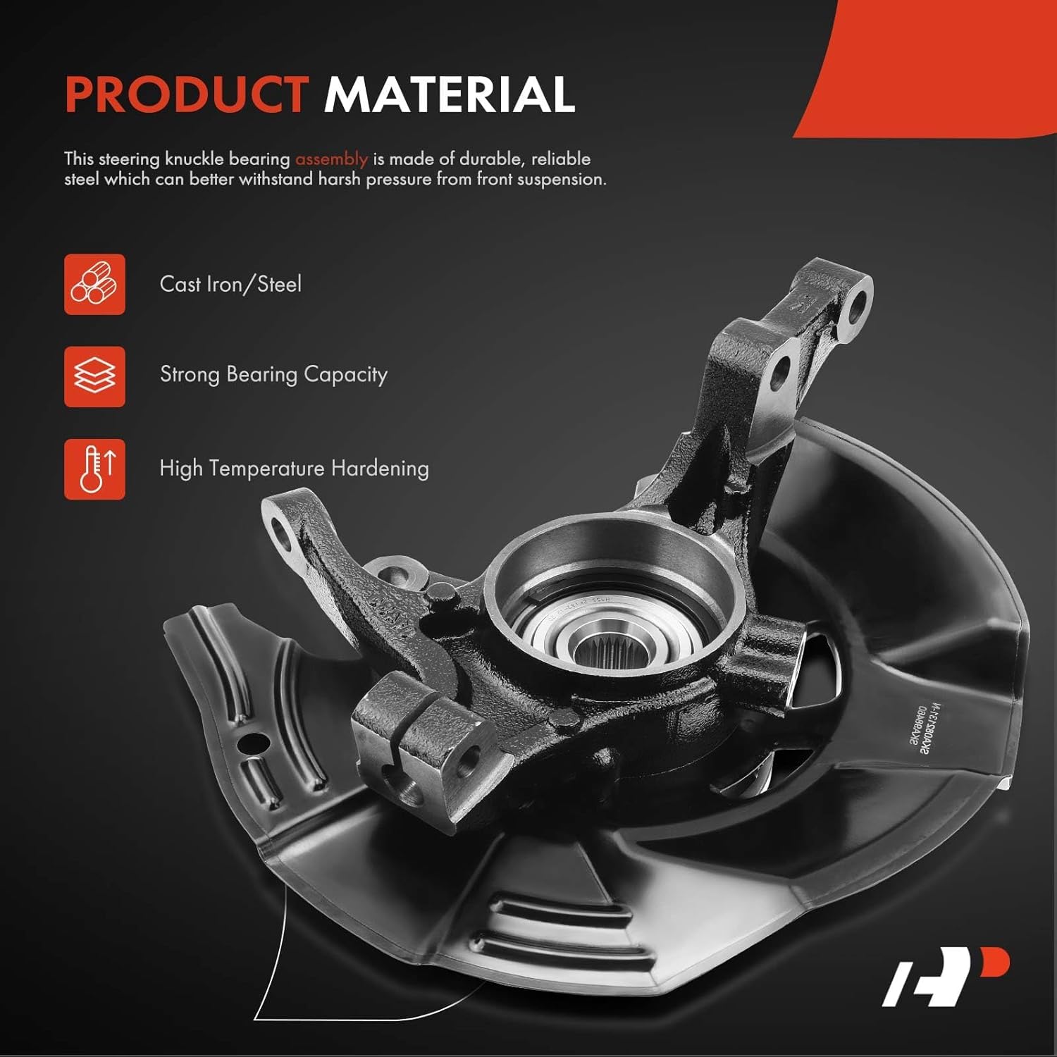 A-Premium Front Right Steering Knuckle & Wheel Bearing Hub Assembly Compatible with Kia Optima 2011, 2.4L, Passenger Side