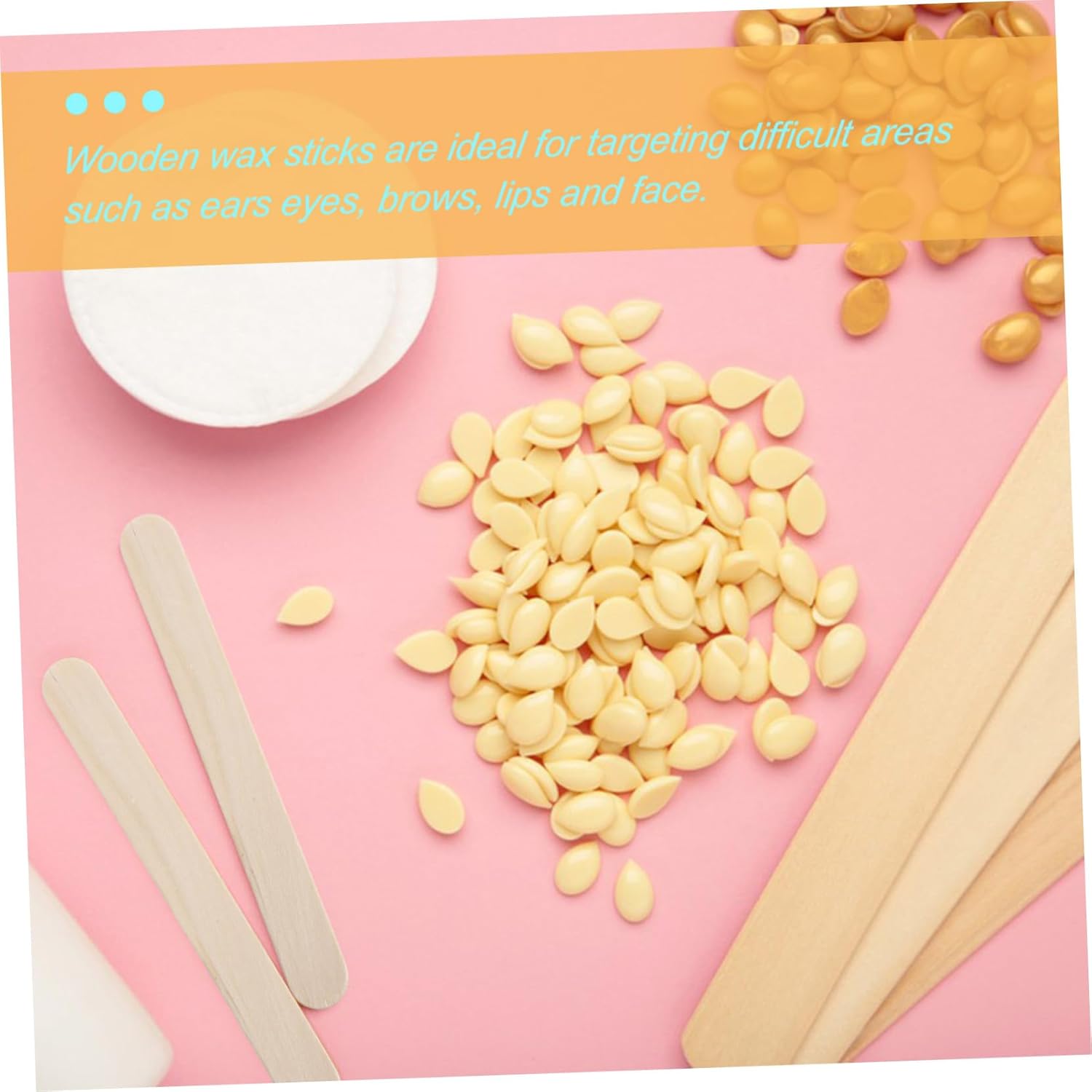 Wooden Wax Sticks for Hair Removal Applicators for Smooth Waxing Body Face and Areas Sticks Per Box for Salons and Home Use