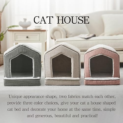 Orthopedic Cat House for Indoor Cats,Small Dogs,Super — close-up of materials and construction quality