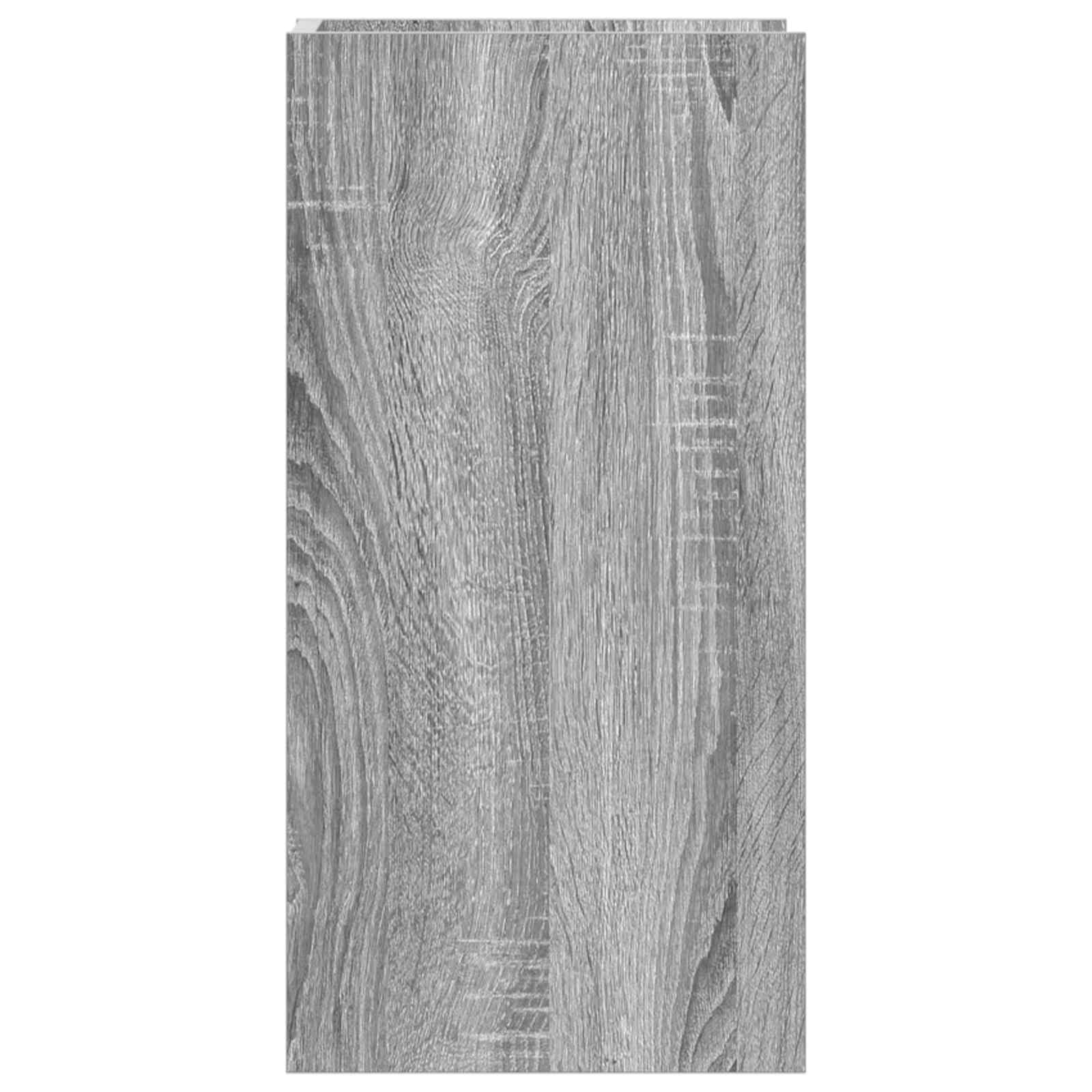 Pflanzenständer 2 Stk. Graues Sonoma 30 x 30 x 60 cm Holzwerkstoff Indoor Dekoration Raumaufteilung Platzsparend Blumentreppe Balkon Wohnzimmer