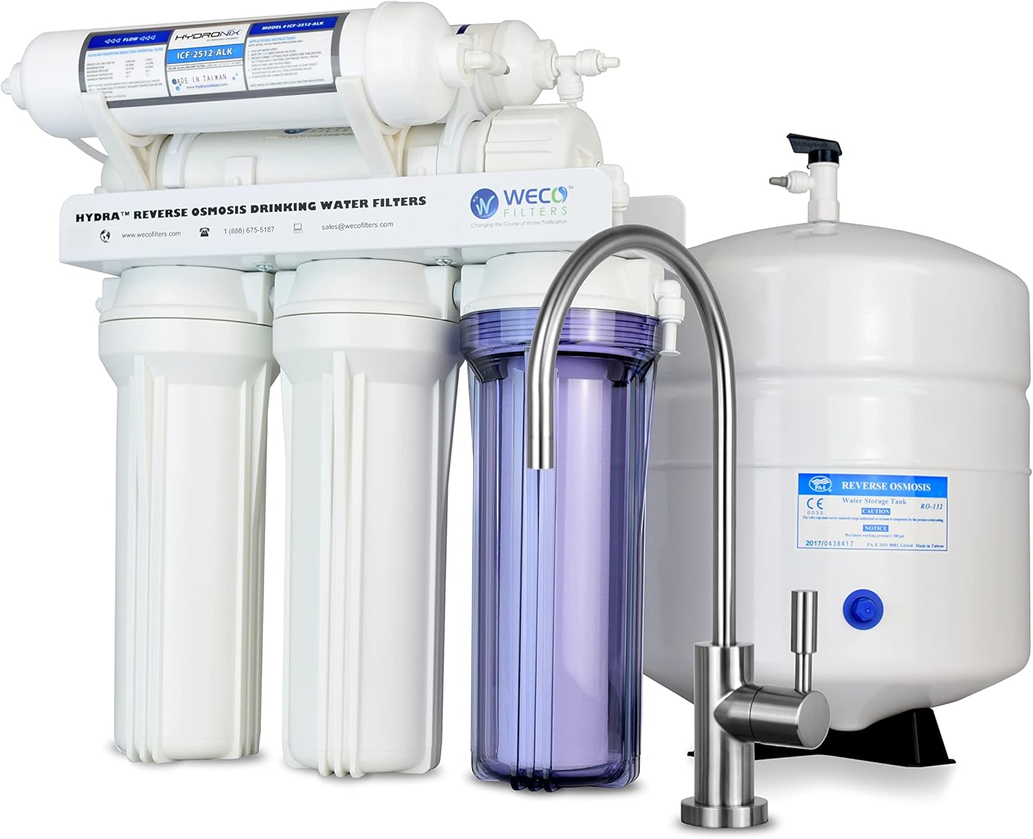 WECO Hydra Reverse Osmosis Drinking Water Filtration System (HYDRA-75)