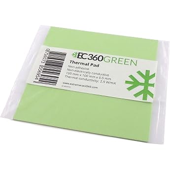 [360 Green] 0.5 mm Thermal Conductive Pad 100 x 100 mm/2.5 W/mk