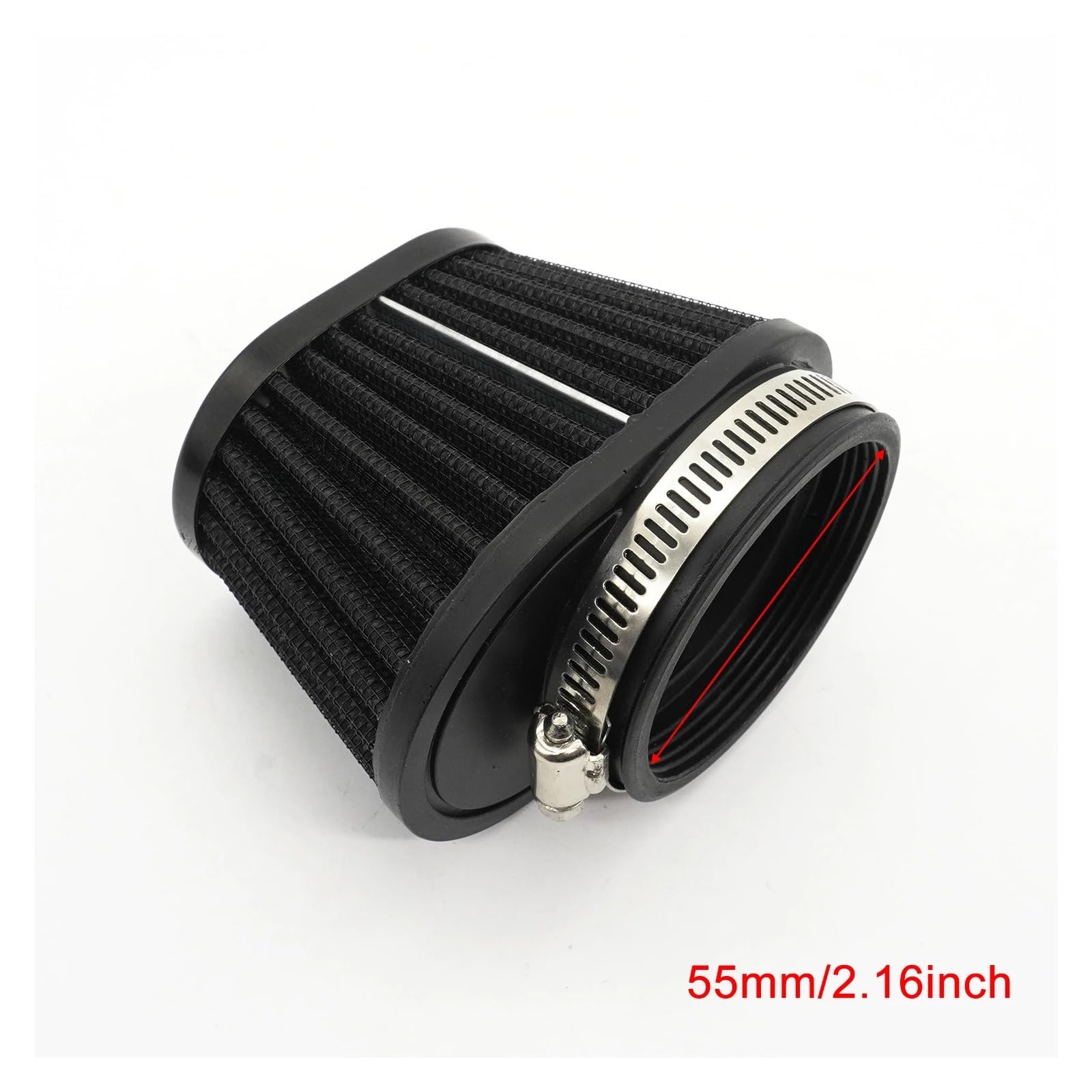 Limpiador Filtro Filtro De Aire para Motocicleta 60mm 55mm 51mm Universal para Motor Minibike Entrada De Aire Frío Filtro De Cono De Alto Flujo