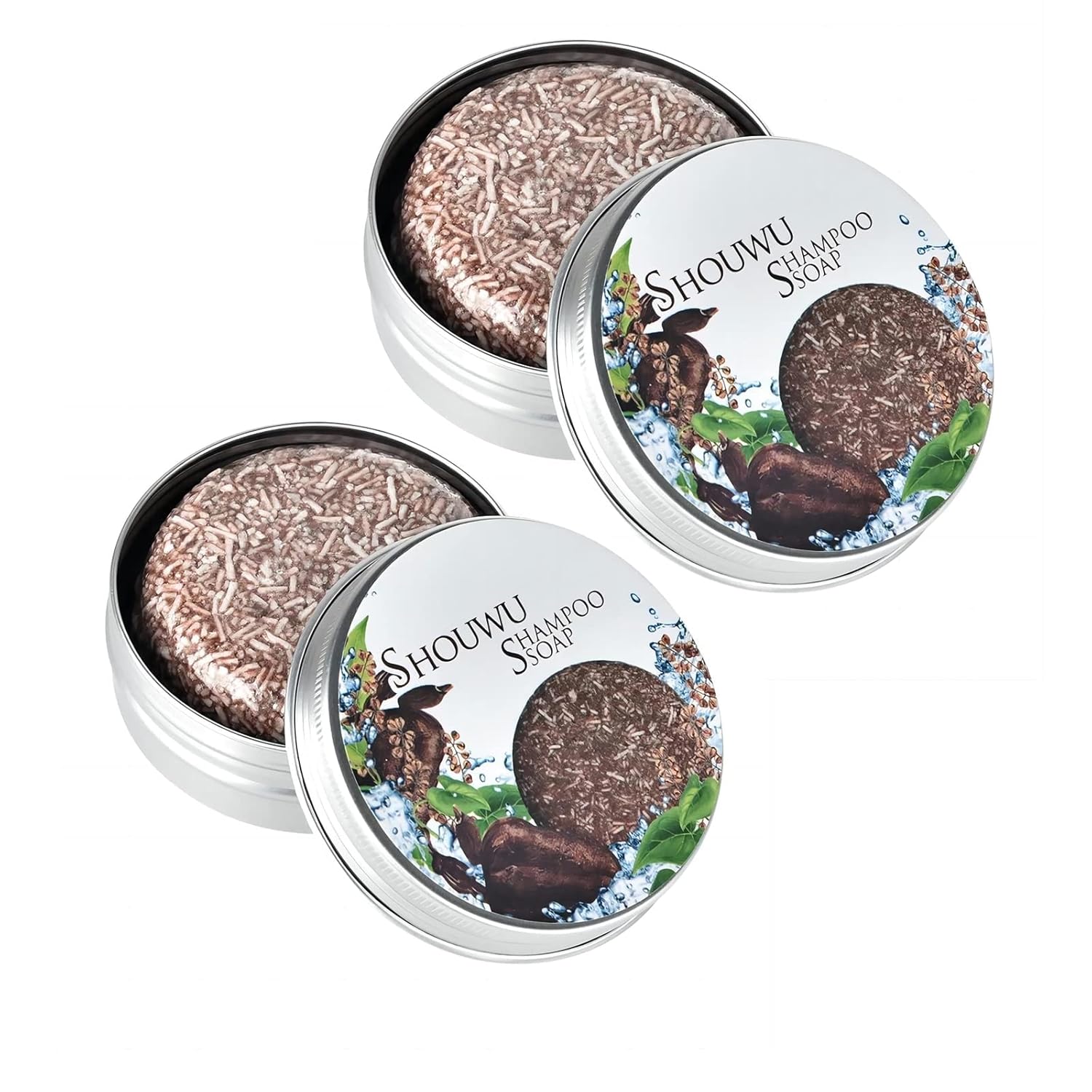 Buy Vingtank 2 Pcs Hira Darkening Shampoo Bar, Hira Shouwu Darkening