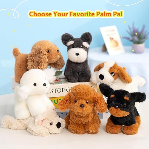 Miniatura 6 de PEACH CAT Golden Retriever Perro de Peluche Animal Lindo Cachorro Peluches Pequeños Juguetes de Peluche Regalos para Niños Marrón