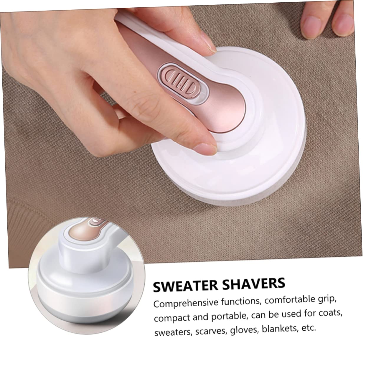 2 Pezzi Rasatore Elettrico Ricaricabile per Tessuti Togli e Abbigliamento Design Ergonomico Rimozione e USB Ricaricabile Accessorio per Abbigliamento e Maglioni