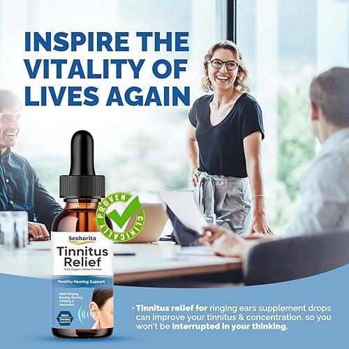 Miniatura 8 de Senhorita Alivio del tinnitus para las orejas que suenan, suplemento natural para aliviar el tinnitus de hierbas, mejora la audición y alivia el