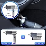 Bug Capteur à vide & Sans fil sous vide portatif, 17KPa 4-in-1 Mini aspirateur & Air Duster Blower, 180° Nettoyeur portable pliable pour voiture, Cheveux d'animal, Maison, Bureau, Insecte, Spider & Jardin, Aspirateur Voiture 180° pliable, petit, Mini, 17KPa Succès puissant