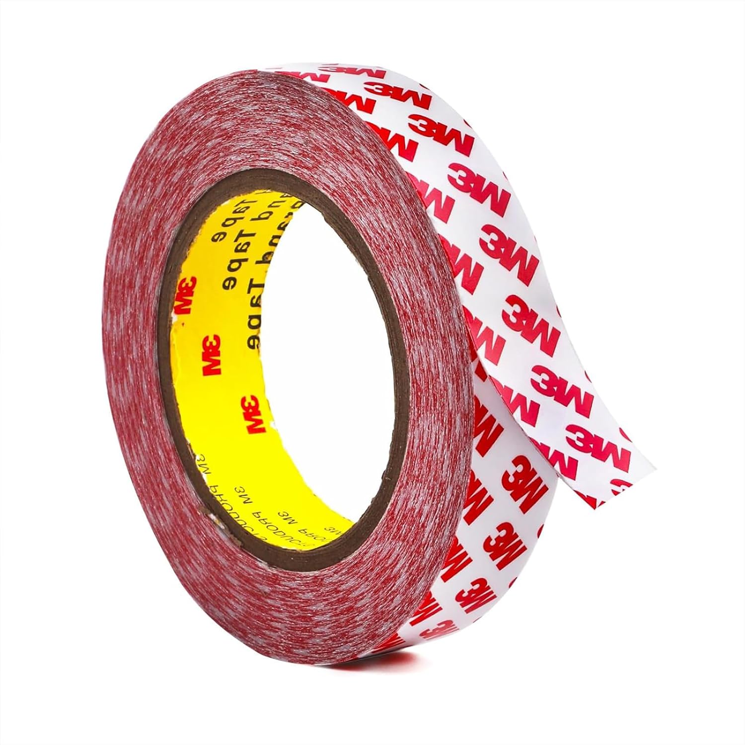 Double Sided Tape Thin, 1in x 82ft Removable Mounting Tape, Poster Picture Hanging Strips, Clear Wall Sticky for Hanging, Scrapbook Stickers, No Damage Wall Adhesive for Festival Decoration