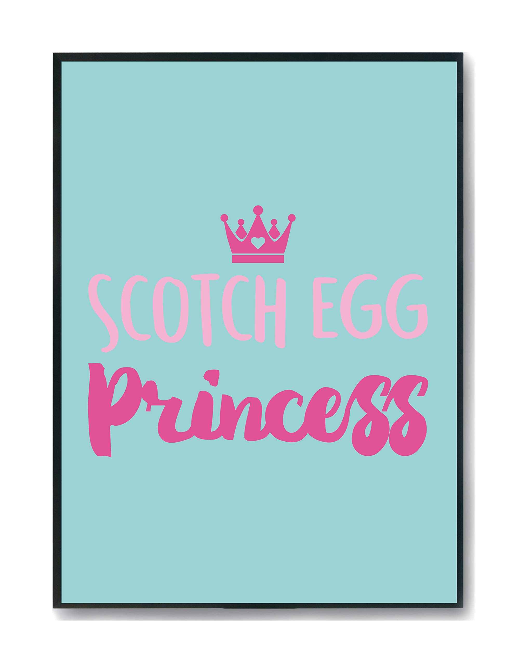 Hippowarehouse Scotch egg princess Printed Poster Wall Art Design Classroom Room Gym Office Décor Frame not included
