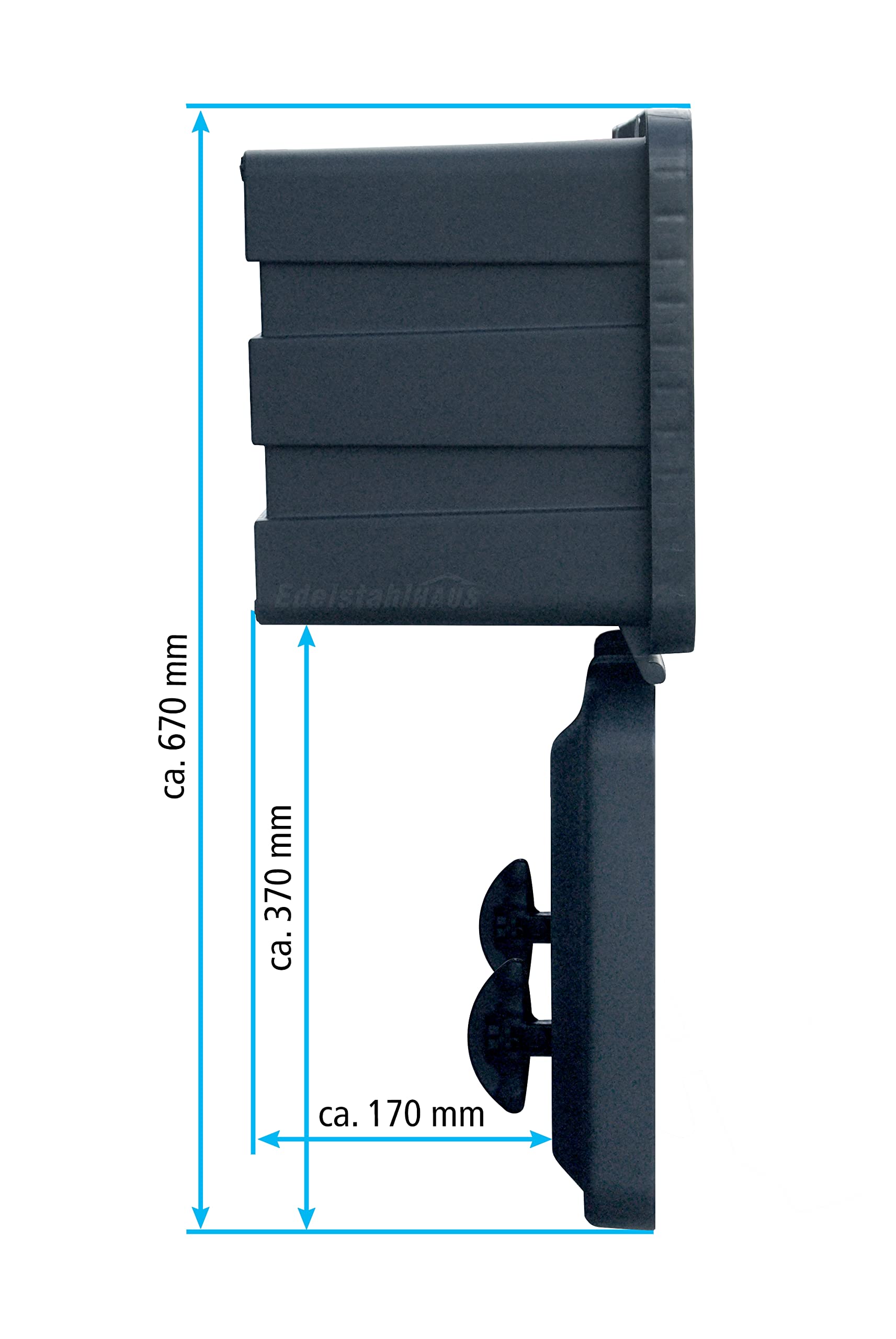 Daken Just 900-R Coffre de rangement pour camion avec support vertical Boîte à outils 900 x 367 x 300 mm