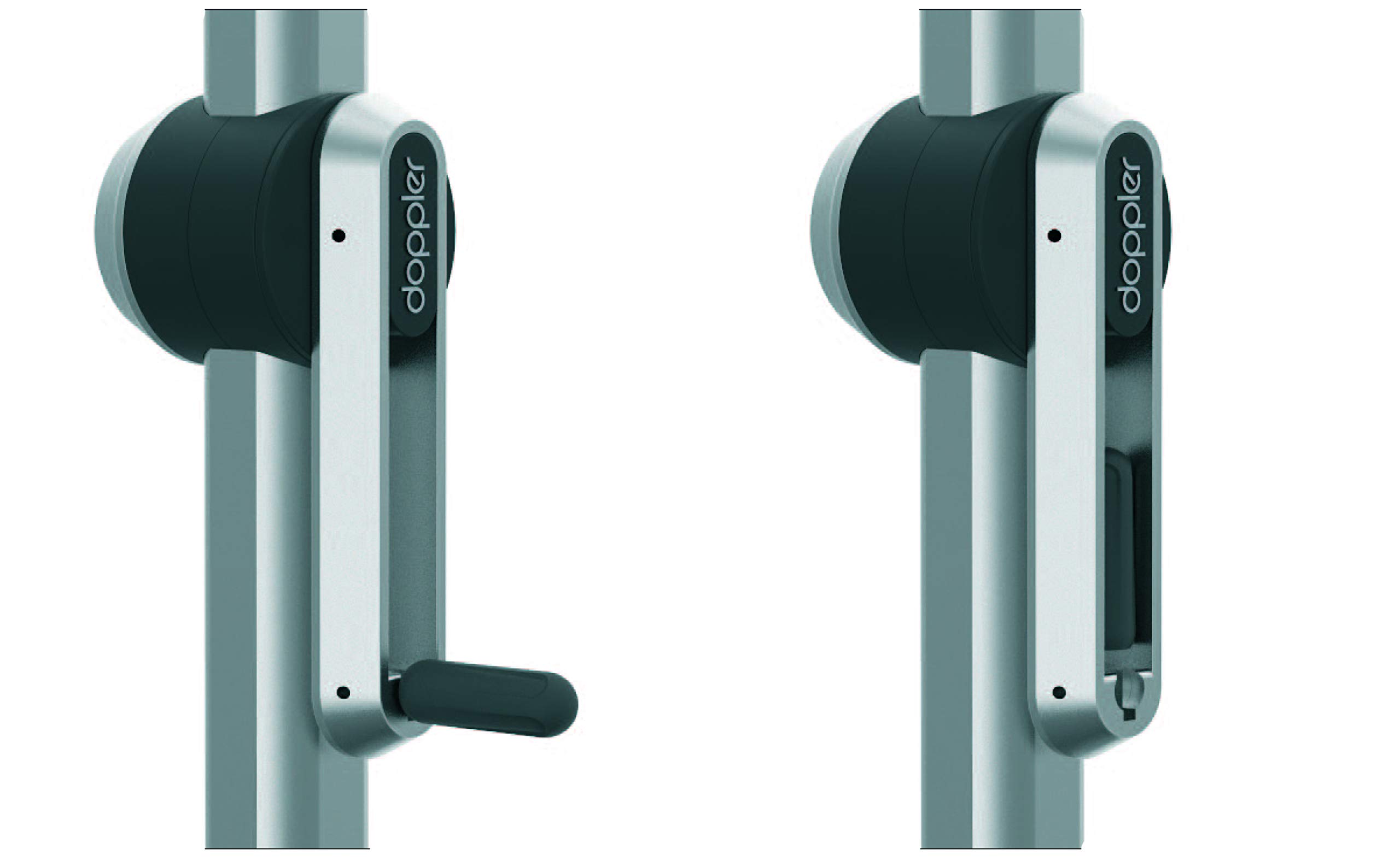 Doppler EXPERT Auto Tilt – Knickbarer Sonnenschirm für Balkon oder Terrasse – Regenabweisend