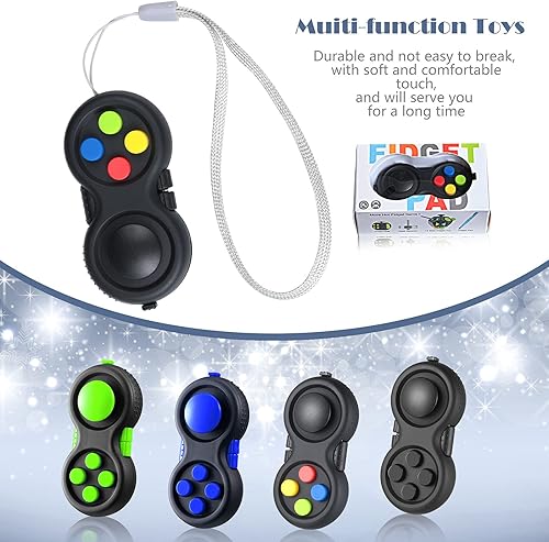 Miniatura 4 de 4 almohadillas controladoras de juego para ansiedad, llavero para adultos y adolescentes, mini cámara de mano, cubo para aliviar la ansiedad y el