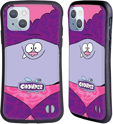 Head Case Designs Officially Licensed Chowder: Animated Series Full Face Graphics Hybrid Case Compatible with Apple iPhone 14 Full Face,Character