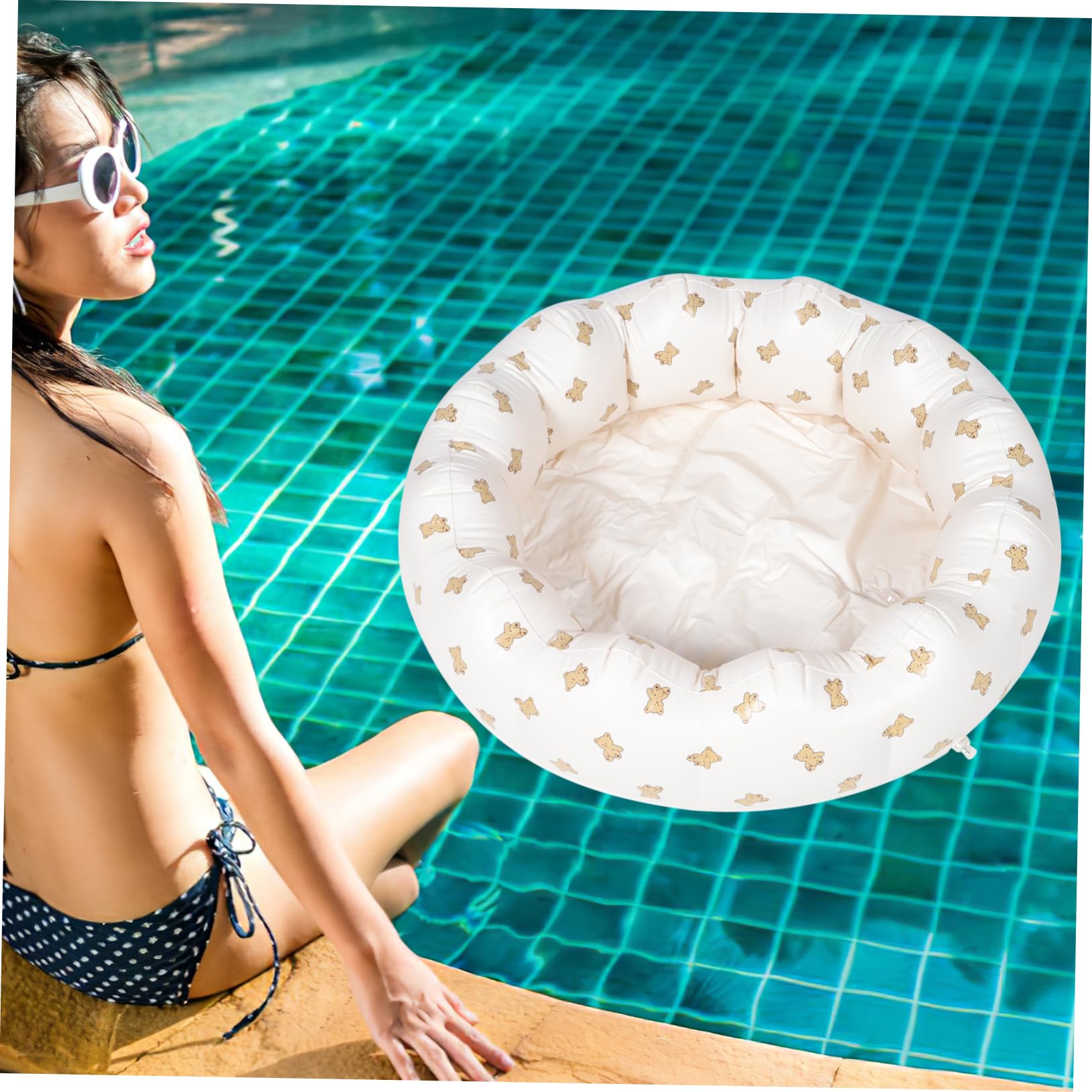 CLISPEED Piscina Inflable para Bebés Pequeño De Pétalos Piscina Inflable De Baño Redonda para Bebés