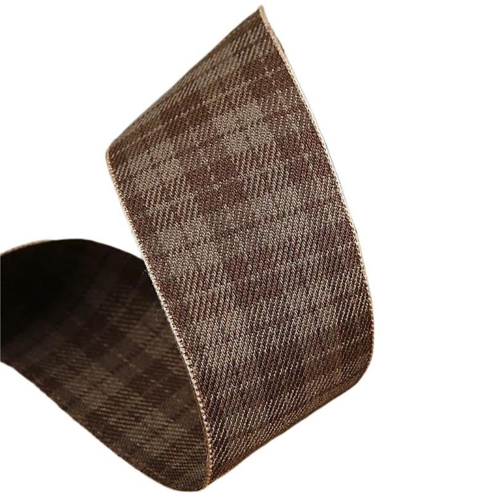WNBFTTK Nastro Quadretti Nastro a Fascia Scozzese Bicolore da 19 Metri